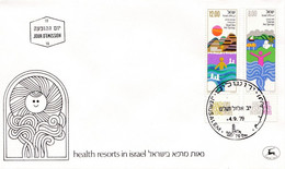 Health Resorts In Israel - 1979 - FDC