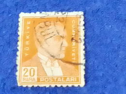 TÜRKİYE- 1930- 40-     20P  BİRİNCİ ATATÜRK  DAMGALI - Oblitérés