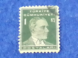 TÜRKİYE- 1930- 40-     1K  BİRİNCİ ATATÜRK  DAMGALI - Oblitérés