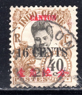 Canton 1919 Surch 16c On 40c SG77 Used - Usati