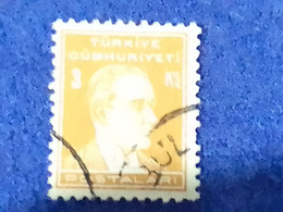 TÜRKİYE- 1930- 40-     3K       ATATÜRK  DAMGALI - Used Stamps