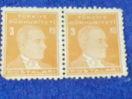 TÜRKİYE- 1930- 40-     3K       ATATÜRK  DAMGALI - Used Stamps