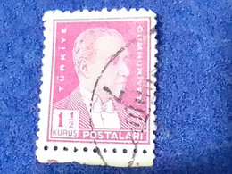 TÜRKİYE- 1930- 40-     1.50K       ATATÜRK  DAMGALI - Used Stamps