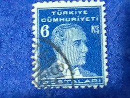 TÜRKİYE- 1930- 40-     6K   BİRİNCİ    ATATÜRK  DAMGALI - Gebraucht