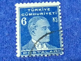 TÜRKİYE- 1930- 40-     6K   BİRİNCİ    ATATÜRK  DAMGALI - Gebraucht