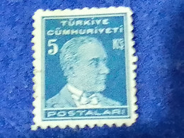 TÜRKİYE- 1930- 40-     5K      ATATÜRK  DAMGALI - Gebraucht