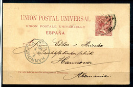 1890.ESPAÑA.ENTERO POSTAL.EDIFIL 29ea(o).USADO..VARIEDAD "direcccion" CATALOGO 58€ - 1850-1931