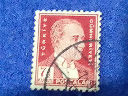 TÜRKİYE- 1930- 40-     7.50K    BİRİNCİ  ATATÜRK  DAMGALI - Used Stamps