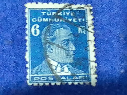 TÜRKİYE- 1930- 40-     6K    BİRİNCİ  ATATÜRK  DAMGALI - Used Stamps