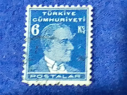 TÜRKİYE- 1930- 40-     6K    BİRİNCİ  ATATÜRK  DAMGALI - Used Stamps