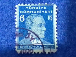 TÜRKİYE- 1930- 40-     6K    BİRİNCİ  ATATÜRK  DAMGALI - Oblitérés
