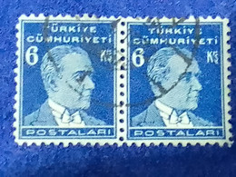 TÜRKİYE- 1930- 40-     6K    BİRİNCİ  ATATÜRK  DAMGALI - Gebruikt