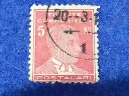 TÜRKİYE- 1930- 40-     5K    BİRİNCİ  ATATÜRK  DAMGALI - Used Stamps