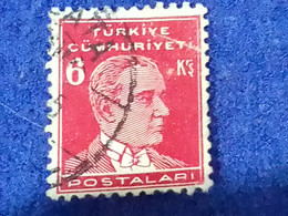 TÜRKİYE- 1930- 40-     6K      ATATÜRK  DAMGALI - Used Stamps