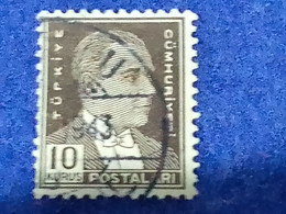 TÜRKİYE- 1930- 40-     10K      ATATÜRK  DAMGALI - Used Stamps