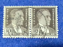 TÜRKİYE- 1930- 40-     10K      ATATÜRK  DAMGALI - Usati