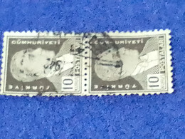 TÜRKİYE- 1930- 40-     10K      ATATÜRK  DAMGALI - Used Stamps