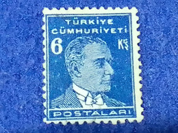 TÜRKİYE- 1930- 40-     6K    BİRİNCİ  ATATÜRK  DAMGALI - Gebraucht