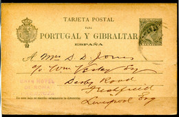 1893.ESPAÑA.ENTERO POSTAL.EDIFIL 34B(o).USADO SOBRE SALMON.CATALOGO 80€ - 1850-1931