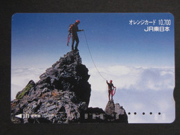 USED Carte Prépayée Japon - Japan Prepaid Card CLIMB - Montagne