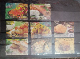 India - 2017 - Indian Cuisines - 8 Diff - Used. - Gebraucht