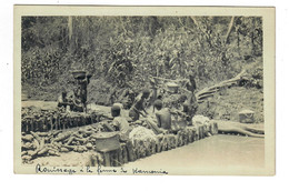 Conge Belge   CARTE PHOTO   Rouissage à La Ferme (?) De Kamonia     METIER - Belgian Congo