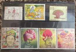 India - 2017  - 7 Diff Commemoratives - Used. - Gebruikt