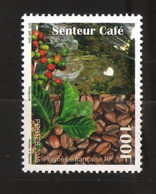 Polynésie 2015 N° 1087 ** Senteur Café, Caféier, Timbre Parfumé, Parfum, Torréfaction, Grains, Psychotrope, Boisson - Neufs