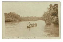 Congo Belge   CARTE PHOTO   Pirogue Sur Longatchimo En Face De Kabushi - Kinshasa - Leopoldville (Leopoldstadt)