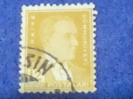 TÜRKİYE- 1930- 54-     15K   BİRİNCİ   ATATÜRK  DAMGALI - Used Stamps