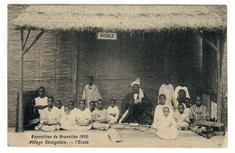 Bruxelles   Exposition De Bruxelles 1910  Villa Sénégalais L'Ecole - Wereldtentoonstellingen