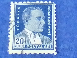 TÜRKİYE- 1930- 54-     20K      ATATÜRK  DAMGALI - Used Stamps