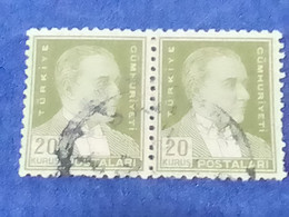 TÜRKİYE- 1930- 54-     10K  BİRİNCİ    ATATÜRK  DAMGALI - Used Stamps