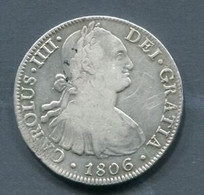 1806.ESPAÑA.MONEDA.CARLOS IV.8 REALES DE PLATA.MEXICO.MBC - Münzen Der Provinzen