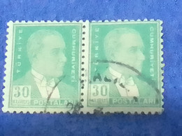 TÜRKİYE- 1930- 54-     30K      ATATÜRK  DAMGALI - Used Stamps