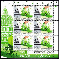 Europa Cept - 2016 - Vatican - 1.Sheetlet Of 6 Set (Think Green) ** MNH - 2016