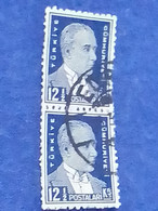 TÜRKİYE- 1930- 54-     12.50K    BİRİNCİ  ATATÜRK  DAMGALI - Used Stamps