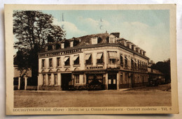 CPA 27 Bourgthéroulde Hôtel De La Corne D'Abondance - Touchard Café Louret Bernay - Bourgtheroulde