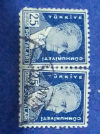 TÜRKİYE- 1930- 54-     25K    BİRİNCİ  ATATÜRK  DAMGALI - Used Stamps