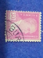 TÜRKİYE- 1930- 54-     30K    BİRİNCİ  ATATÜRK  DAMGALI - Used Stamps