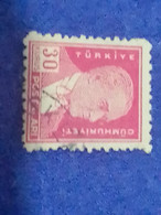 TÜRKİYE- 1930- 54-     30K    BİRİNCİ  ATATÜRK  DAMGALI - Gebruikt