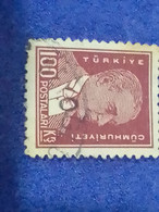 TÜRKİYE- 1930- 54-     100K    BİRİNCİ  ATATÜRK  DAMGALI - Oblitérés