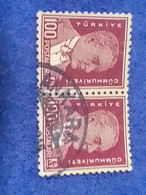 TÜRKİYE- 1930- 54-     100K    BİRİNCİ  ATATÜRK  DAMGALI - Used Stamps