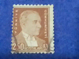 TÜRKİYE- 1930- 54-    250K    BİRİNCİ  ATATÜRK  DAMGALI - Used Stamps