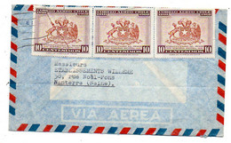 Chili ---Lettre   Pour NANTERRE-92 (France) ..Belle Composition De Timbres ...cachet  ???? - Chili