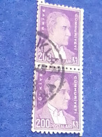 TÜRKİYE- 1930- 54-    200K    BİRİNCİ  ATATÜRK  DAMGALI - Used Stamps