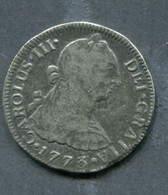 1773.ESPAÑA.CARLOS III-MEXICO.MONEDA 2 REALES PLATA.NAUFRAGIO - Münzen Der Provinzen