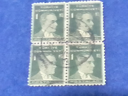 TÜRKİYE- 1930- 54-    1K    BİRİNCİ  ATATÜRK  DAMGALI - Used Stamps