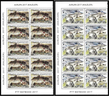 Europa Cept - 2017 - Turkey, Türkei - Block Of 10 Set With Corner - (Castles) ** MNH - 2017