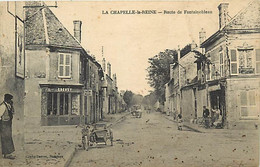 -dpts Div.-ref-BH174- Seine Et Marne - La Chapelle La Reine - Route De Fontainebleau - Café Et Maison Creusy - - La Chapelle La Reine